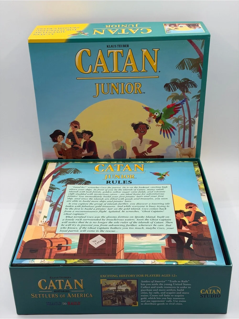 Klaus Teuber's Catan Junior Strategy Family Board Game Catan Adventure-Complete
